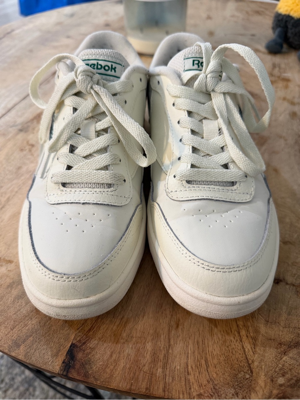 Reebok Club MEMT Classic Sneakers – White/Green | Women’s 8.5